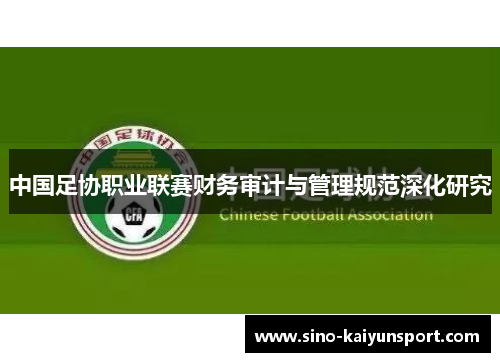 中国足协职业联赛财务审计与管理规范深化研究